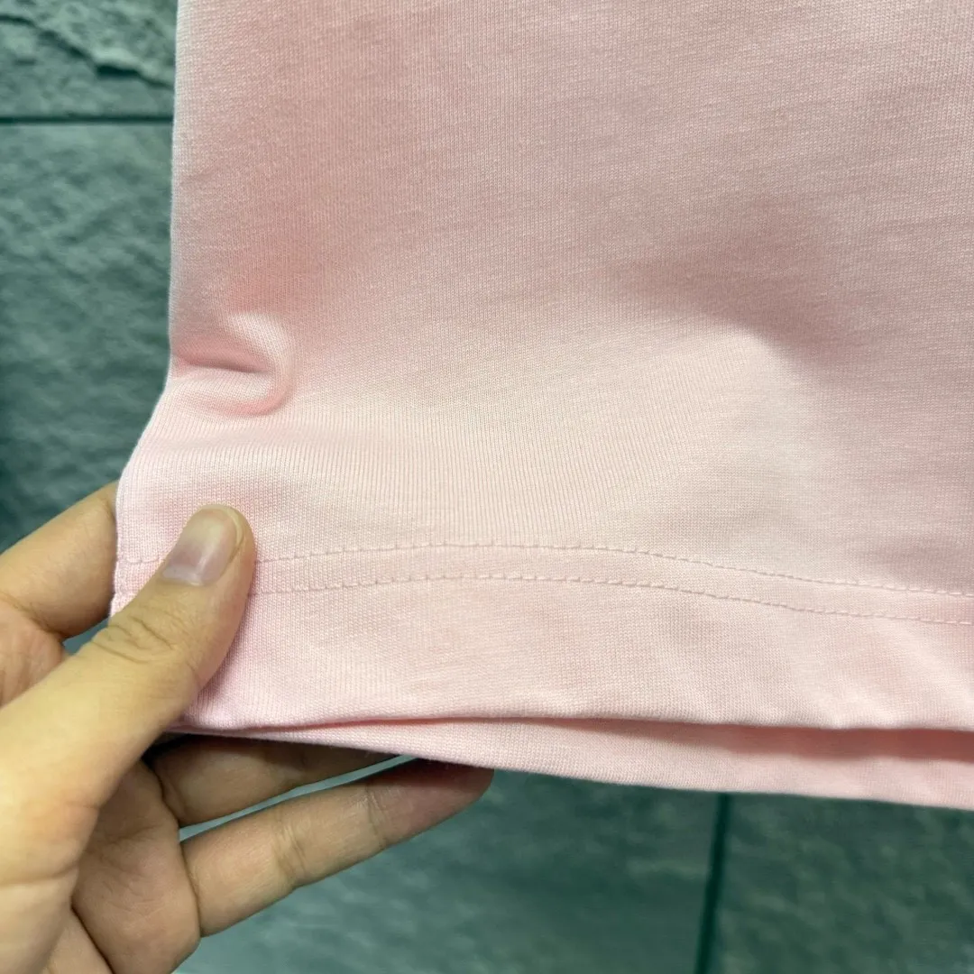 P150 Polo* Ralph Lauren 2025 spring and summer new style Classic pony embroidery Customized double yarn plain cotton fabric Short-sleeved T-shirt Uniform for men and women Color: black white light pink light blue Size: S (90-130 pounds) M (120-150 pounds) L (140-165 pounds) XL (160-180 pounds) XXL (180-210 pounds)